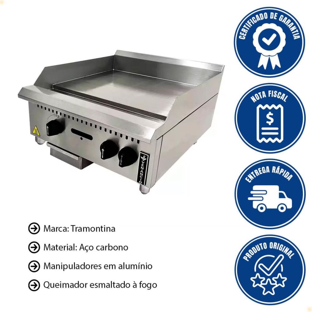 Chapa A Gás De Mesa 600Mm Venancio