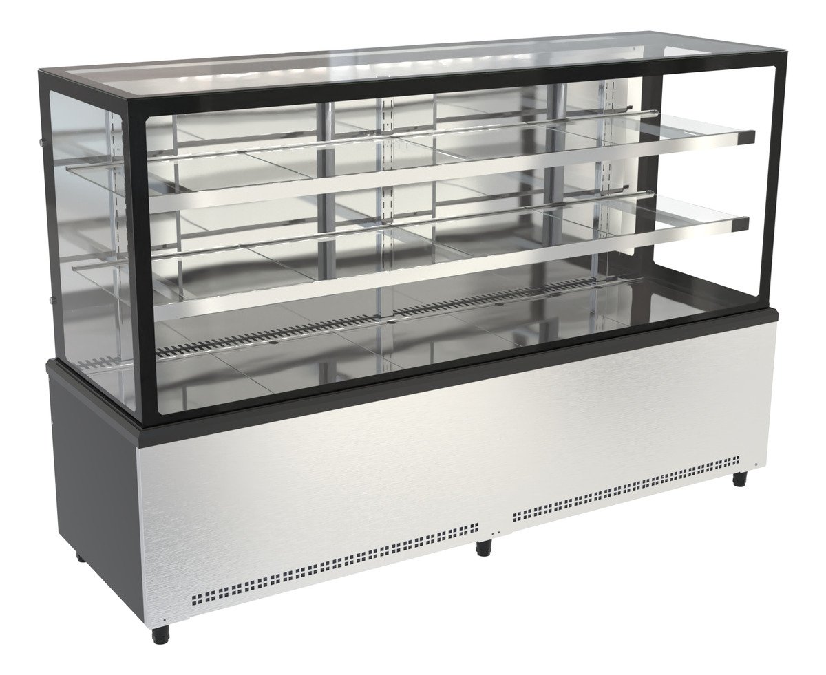 Vitrine Refrigerada Prime 2M Vidro Duplo Aquecido INOX Venancio