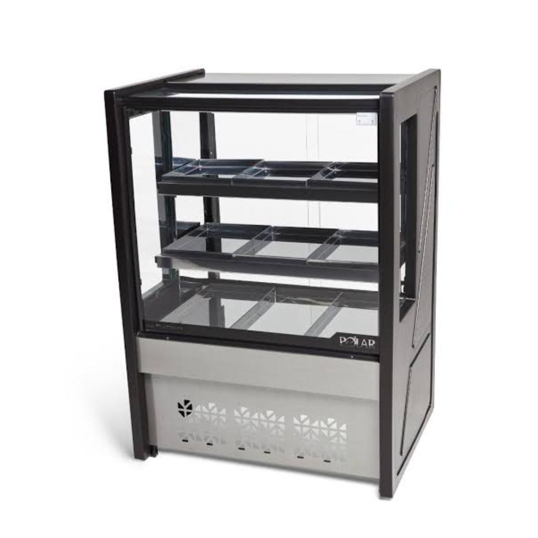 Vitrine Estufa 80Cm Platinum Preta Polar