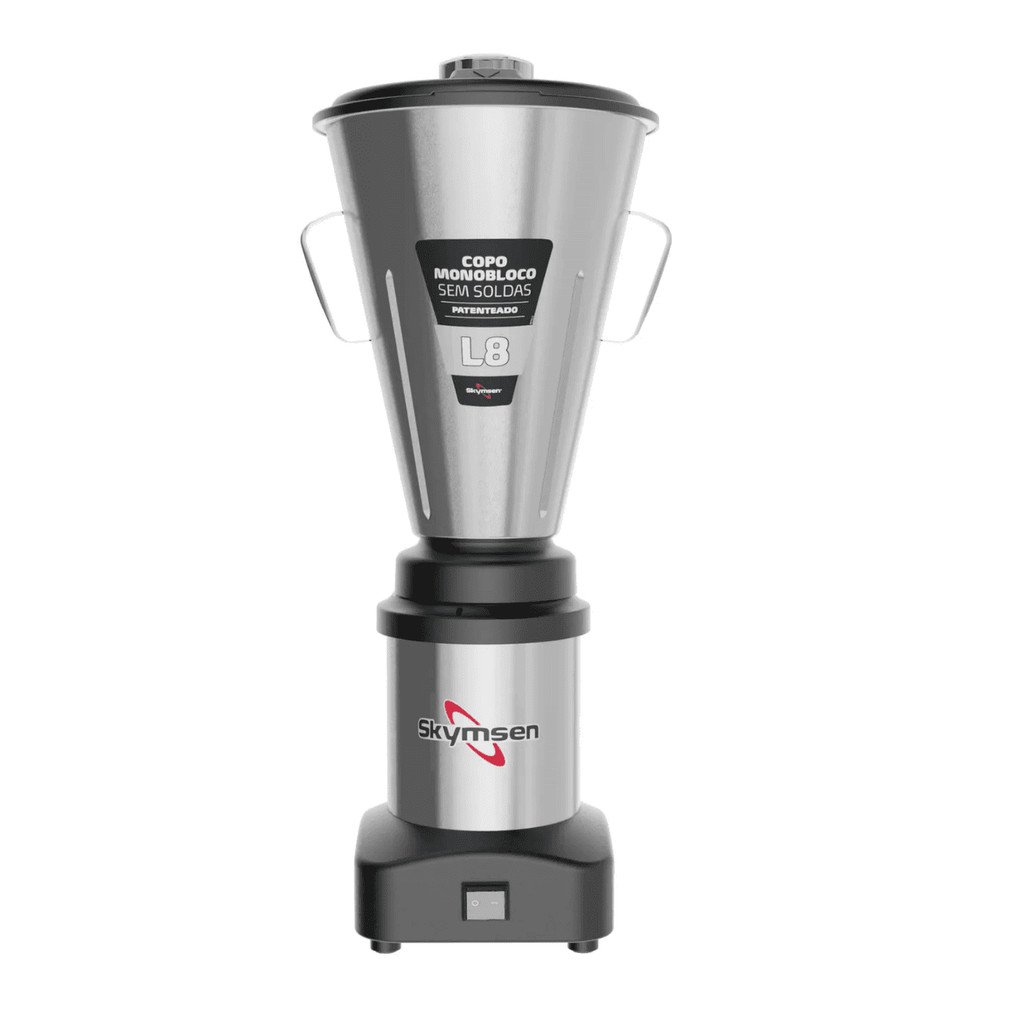 Liquidificador Comercial INOX, 8L Copo INOX 127-220 V Baixa Rot. Skymsen