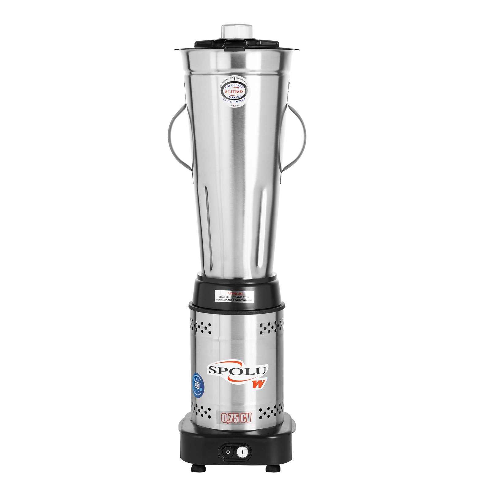 Liquidificador 8,0L Baixa Rotacao INOX Spolu