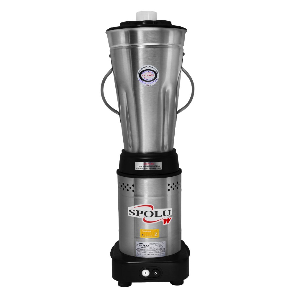 Liquidificador 6,0L Baixa Rotacao INOX Spolu