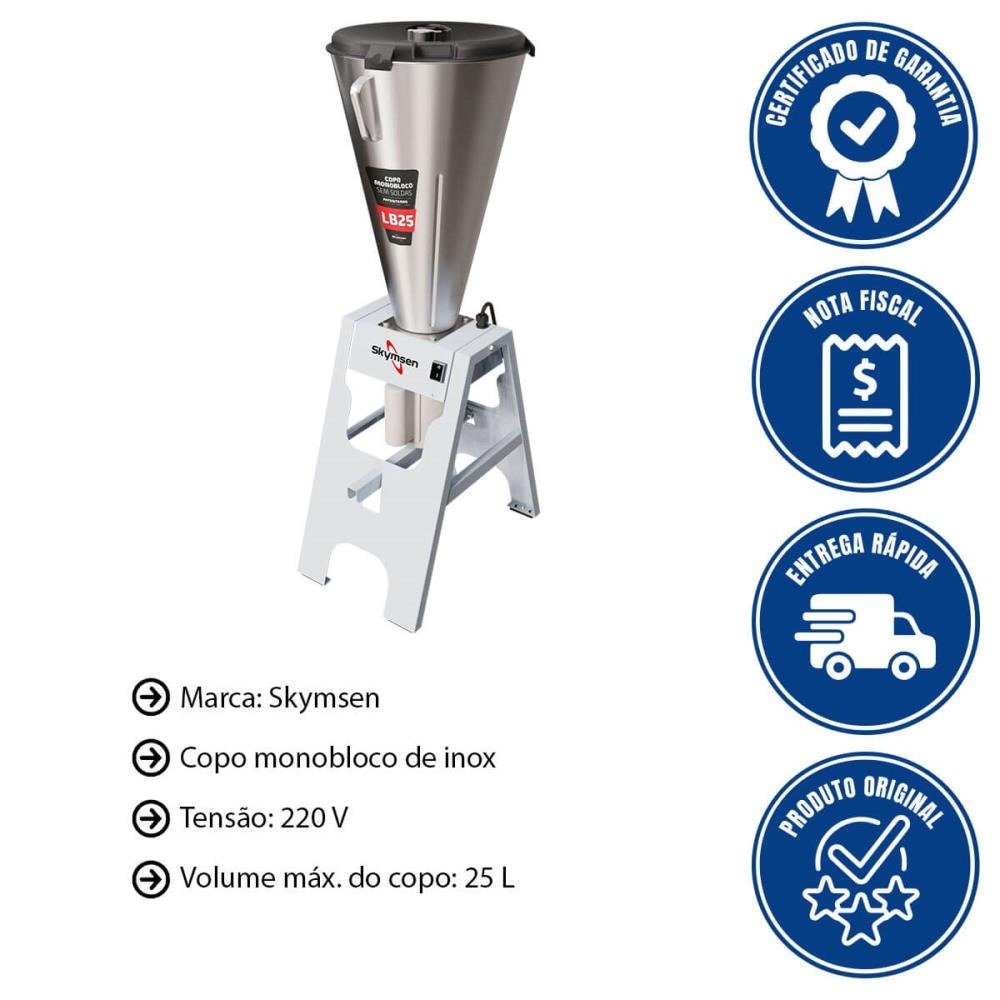 Liquidificador 25L INOX 220V Skymsen