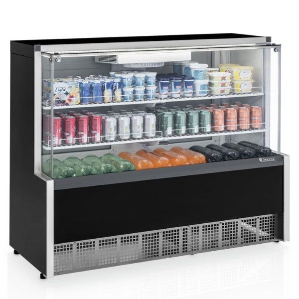 Vitrine Refrigerada Ar Forcado 1,72M Aurora Gelopar